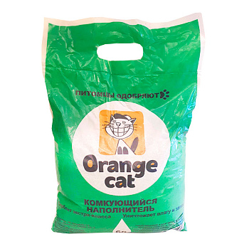 Наполнитель для кошек 6л  комкующийся Orange Cat