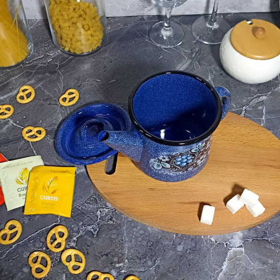Чайник 1,0л 1с202с син. с зерн. Голубика