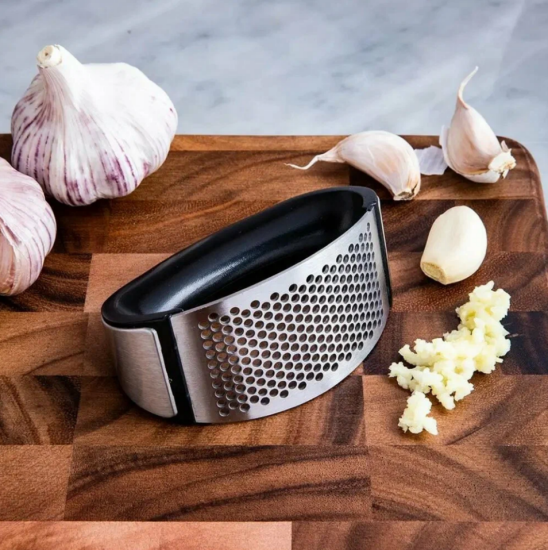 Пресс для чеснока металлический с пластиковой ручкой ID1653