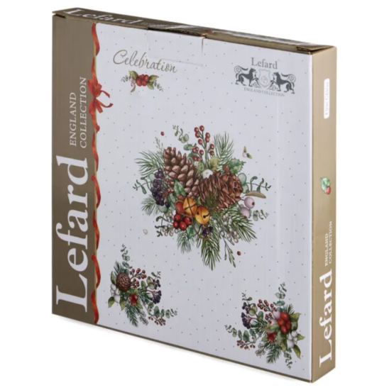 БЛЮДО ДВУХЪЯРУСНОЕ LEFARD "CELEBRATION" 19*23 СМ (КОР=24ШТ) (54-618)