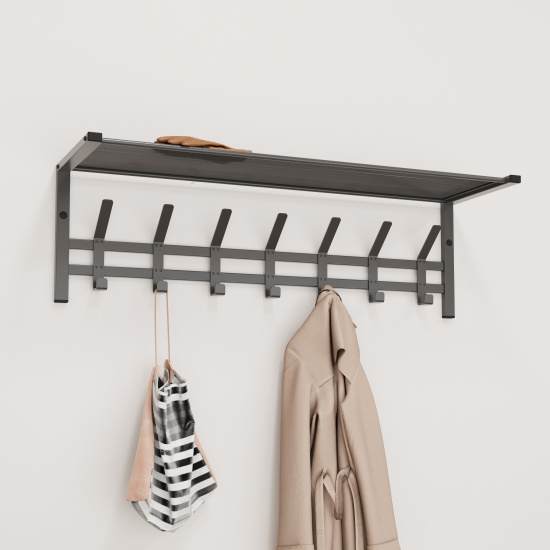Вешалка с полкой "Торонто 31" hanger with shelf (Графит) 