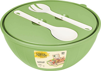 Набор салатников Sugar&Spice Vanilla (4х0,6л) + 5л с приборами фисташка SE182712050 