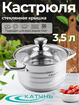 Кастрюля 3,5л "Элис" KT16-D-20