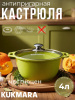 Кастрюля 4,0л со стекл. кр. АП "Тренд" (Лайм) к41tsl