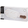 МЕНАЖНИЦА С ДЕРЕВЯННОЙ РУЧКОЙ КОЛЛЕКЦИЯ "ЗОЛОТОЙ МРАМОР" ЦВЕТ:WHITE  40*19 СМ (412-202)