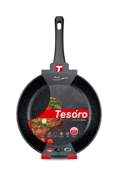 Сковорода 28 Tesoro Florence Induction black TF1128i,,