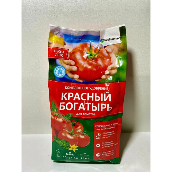 Удобрение органическое 1кг Красный богатырь БИОМАСТЕР
