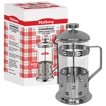 Чайник/кофейник (кофе-пресс) "Caffè"  B535-600ML (сталь)  950146
