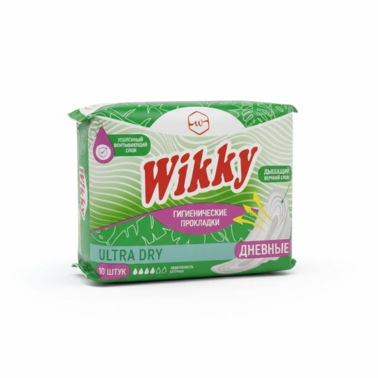 Прокладки гигиенические днев."Wikky" ультра драй 10 шт