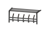 Вешалка с полкой "Торонто 21", hanger with shelf (Графит) 