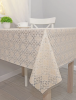 Клеенка столовая ПВХ "Элегия" 1,35х22 м - Орнамент 015-white\beige 