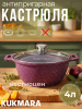 Кастрюля 4,0л со стекл. кр. АП "Тренд" (аметист) к41tsm
