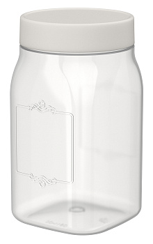 Емкость для сыпучих продуктов "Лентилс" 1л (светло-бежевый) 223136525/02,,