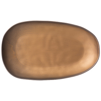 БЛЮДО BRONCO "BRONZE" 35,5*21*4 СМ (МАЛ.УП.=2ШТ./КОР=12ШТ.) (474-193)
