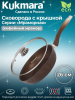Сковорода 260/60 мм с ручкой,стеклянной крышкой,антипригарное покрытие(кофейный мрамор)  смк26603а 