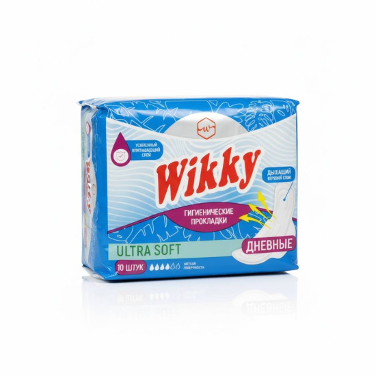 Прокладки гигиенические днев. "Wikky" ультра софт 10 шт