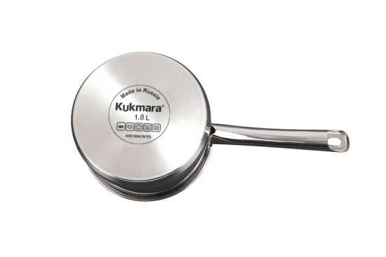 Ковш линии "Леон" 1,8л, д.16см, со стекл. крышкой LN-LDL1816G