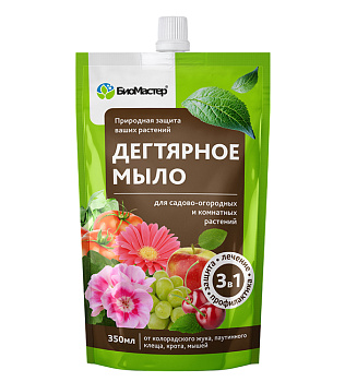 Мыло дегтярное 350мл БИОМАСТЕР