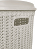 Корзина для белья Plast Team Melange 65л 463х406х507 мм молочный туман PT408011048,,