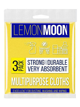 Салфетка вискозная с печатью 380*380 3шт. Lemon Moon Retro Арт. L410,,