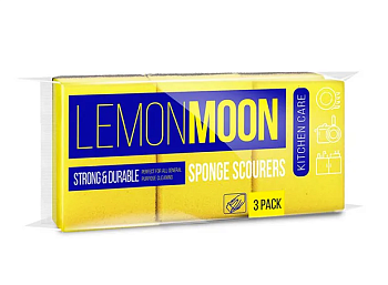Губка для посуды 94*70*44 фреза 3шт Lemon Moon Арт. L007
