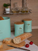 НАБОР AGNESS "MEADOW" 2 В 1  ХЛЕБНИЦА 10 Л 34*18*20 СМ,БАНКА ДЛЯ СЫПУЧИХ 1,1 Л 11*14 СМ3 (790-245)..