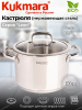 Кастрюля линии "Леон" 10л, д.28см, со стекл. крышкой LN-CA10028G