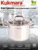 Кастрюля линии "Леон" 7л, д.24см, со стекл. крышкой LN-CA7024G