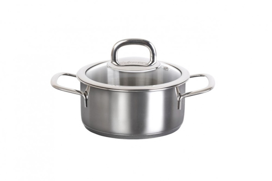 Кастрюля линии "Сафия" 1,2л. д.16см,со стекл.крышкой SF-CA1216G