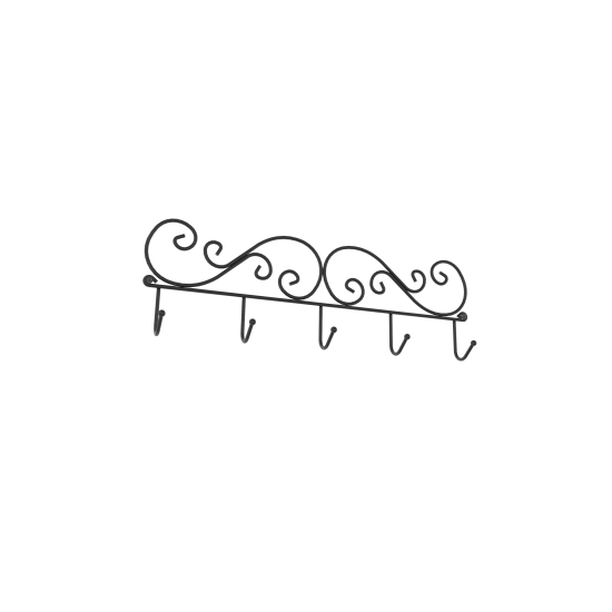 Вешалка "Кружева 5" (черный)