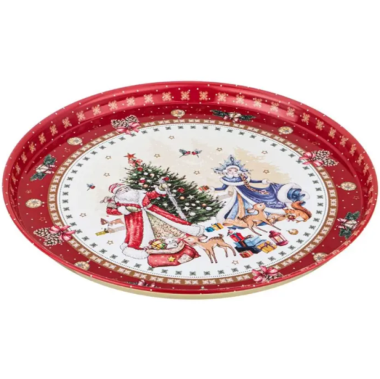 ПОДНОС СЕРВИРОВОЧНЫЙ AGNESS "CHRISTMAS COLLECTION" 33*2,1 СМ (898-026)