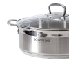 Сотейник линии "Орион" 4,0 литра, диаметром 26 см, со стеклянной крышкой ORN-STP4026G
