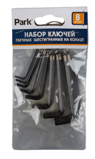 Набор ключей шестигранных на кольце 8шт 100696