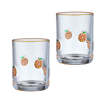 НАБОР СТАКАНОВ "FRUITY ORANGE" ИЗ 2 ШТ. 400 МЛ 685-134