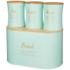 НАБОР AGNESS "MEADOW" 2 В 1  ХЛЕБНИЦА 10 Л 34*18*20 СМ,БАНКА ДЛЯ СЫПУЧИХ 1,1 Л 11*14 СМ3 (790-245)..