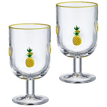 НАБОР БОКАЛОВ ДЛЯ ВИНА "FRUITY PINEAPPLE" ИЗ 2 ШТ. 350 МЛ (685-137)