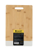 Доска разд.прямоуг. вставка белый мрамор 39.5х26х1,2см Linea Bamboo 93-BM-9-01