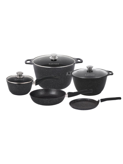 Подарочный набор кухонной посуды №20,АП линия "Мраморная"(темный мрамор) пнкп20мт