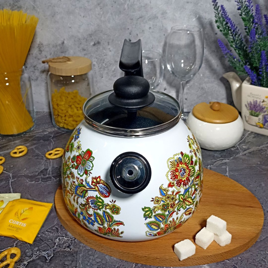 Чайник для плиты 3,0л 1Rc12 Империя белосн. со св.  