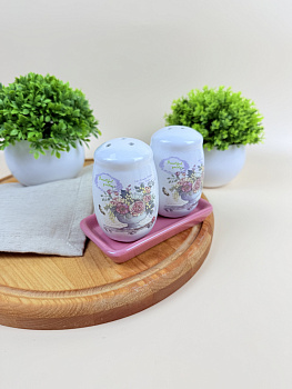 Набор для специй (2 пр.) Lavenir "Beautiful garden" 5/11*6 см HC400-K48 доломит 84278,,