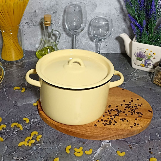 Кастрюля 2,9л цил. 2с16/1 без рис. крем.