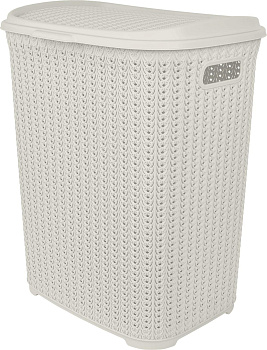 Корзина для белья Plast Team Melange 65л 463х406х507 мм молочный туман PT408011048,,