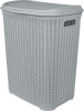 Корзина для белья Plast Team Melange 65л 463х406х507 мм серый шторм PT408011025 ,,
