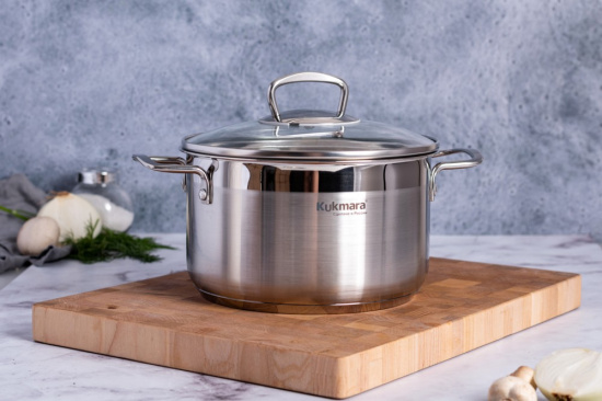 Кастрюля линии "Орион" 3,5 литра, диаметром 20 см, со стеклянной крышкой ORN-CA3520G