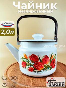 Чайник для плиты 2,0л С-2710П2/4Рч "Ласковый май" В Инд.уп.