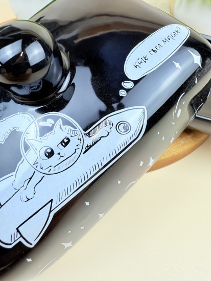 Масленка Lavenir "Космическое путешествие" 17*12*7 см HC600-С313 доломит 85874,,