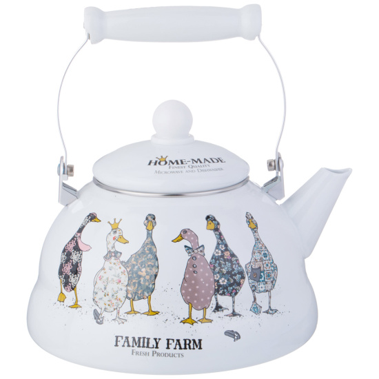 ЧАЙНИК AGNESS  ЭМАЛИРОВАННЫЙ СЕРИЯ "FAMILY FARM", 3 Л (934-627)