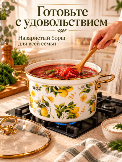 Набор посуды эмалированной 20-22-24см OLS-LY-33