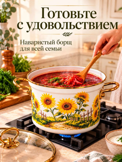 Набор посуды эмалированной 20-22-24см OLS-LY-34