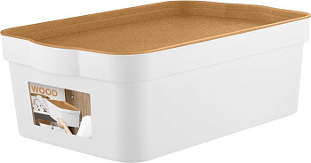 Ящик для хранения Keeplex Wood 6 л 32х21,1х11 см KL350211624